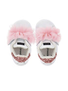 Sneakers per bambina Monnalisa rosa con dettaglio in tulle - Rubino Kids