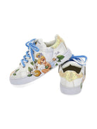 Sneakers per bambina Monnalisa x Disney bianca con stampa Trilly - Rubino Kids