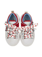 Sneakers per bambina Monnalisa x Hello Kitty bianche con applicazione Hello Kitty - Rubino Kids
