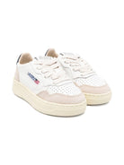 Sneakers per bambini AuTRY Kids beige con inserti blu - Rubino Kids