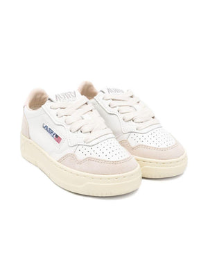 Autry Kids white sneakers with perforated details
