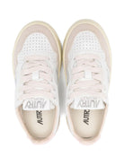 Sneakers per bambini Autry Kids bianche con dettagli traforati - Rubino Kids