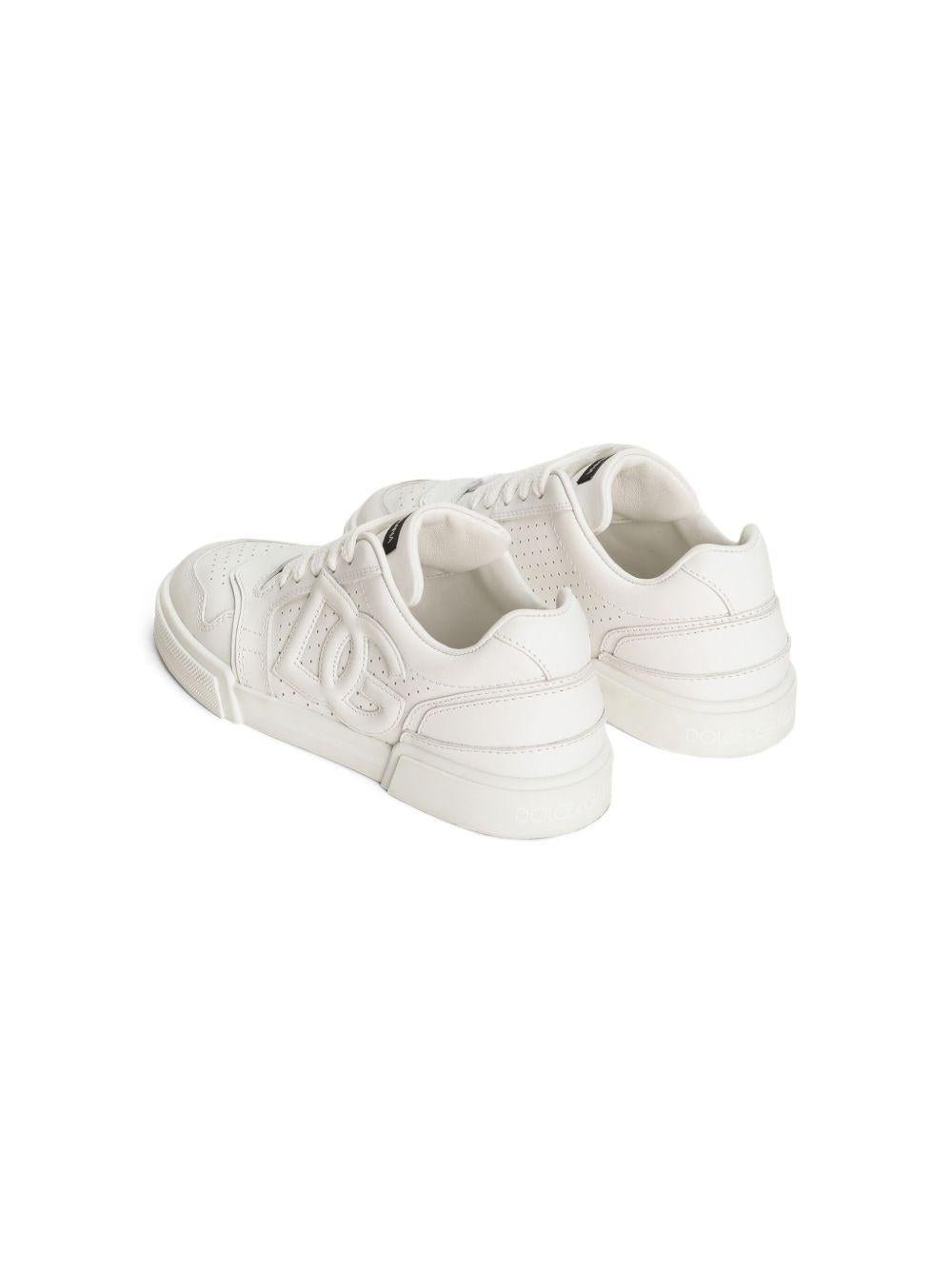 Sneakers per bambini Dolce & Gabbana Kids bianche con logo sul davanti - Rubino Kids
