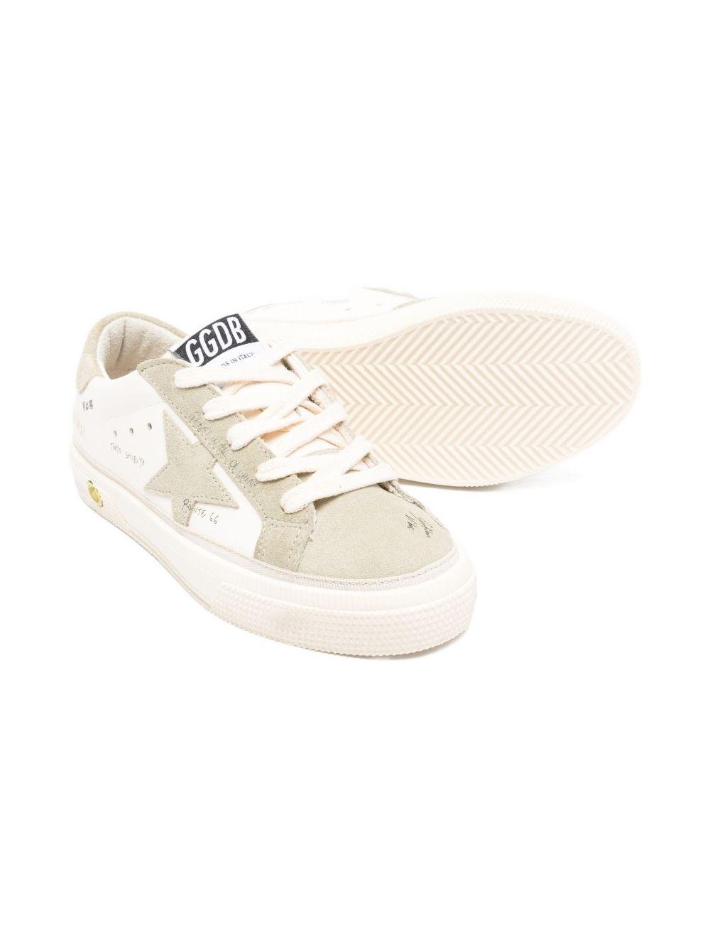 Sneakers per bambini Golden Goose Kids bianche con dettaglio traforato - Rubino Kids