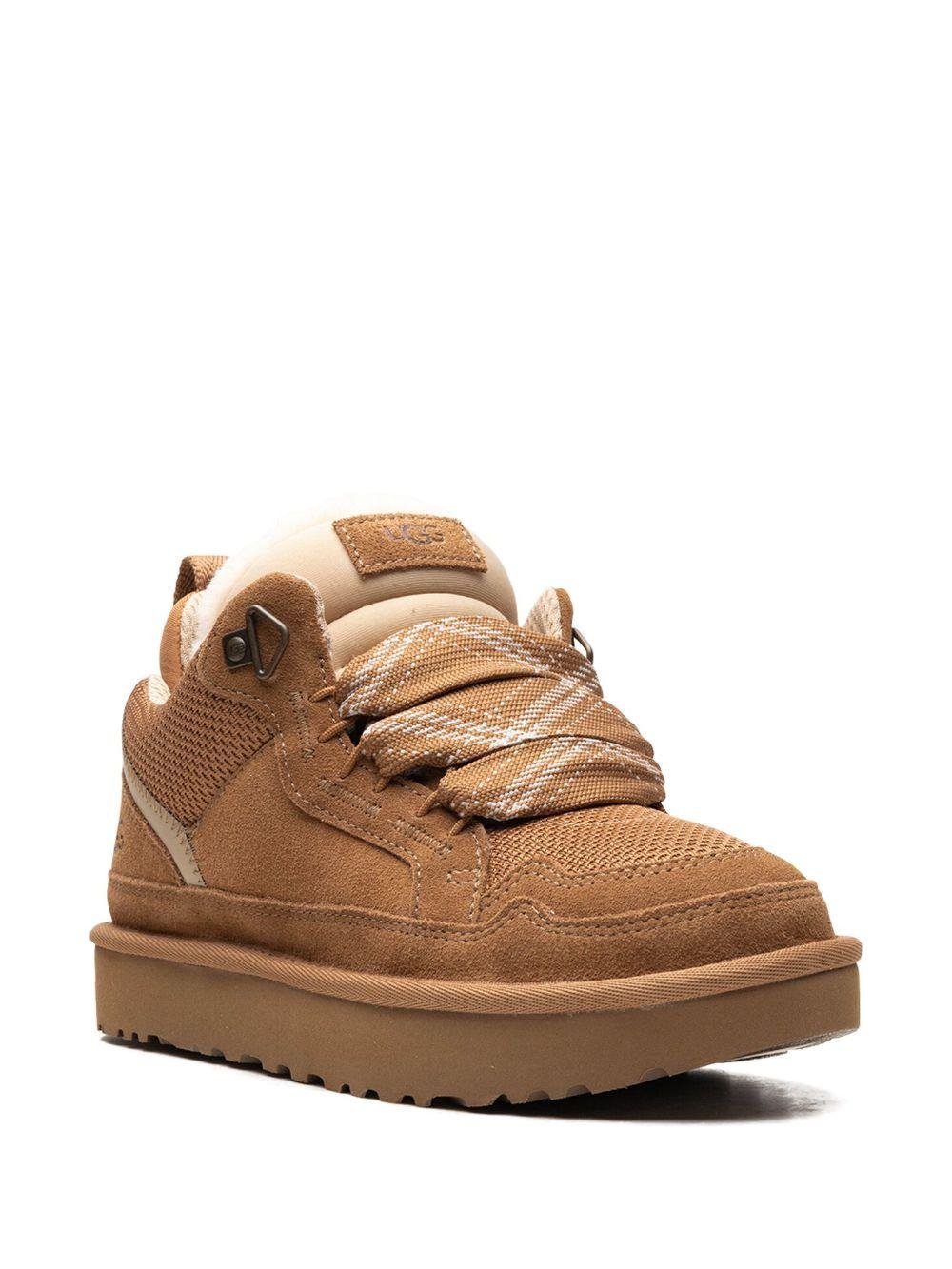 Sneakers per bambini UGG Kids Lowmel Chestnut marrone con lana - Rubino Kids