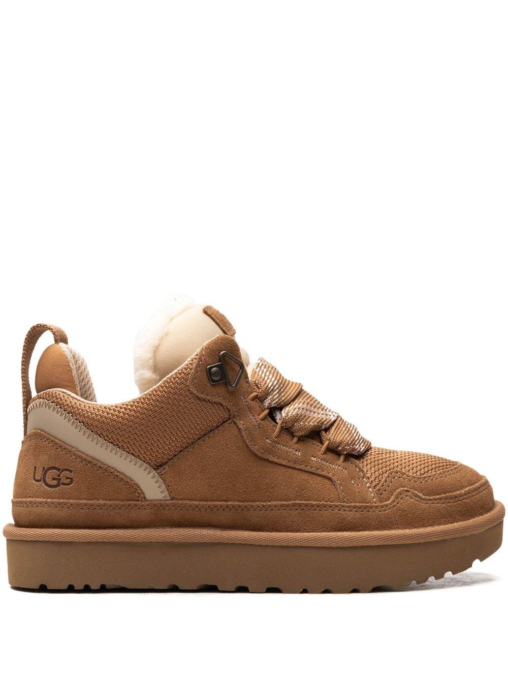 Sneakers per bambini UGG Kids Lowmel Chestnut marrone con lana - Rubino Kids