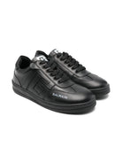 Sneakers per bambino Balmain Kids nero con dettaglio logo - Rubino Kids