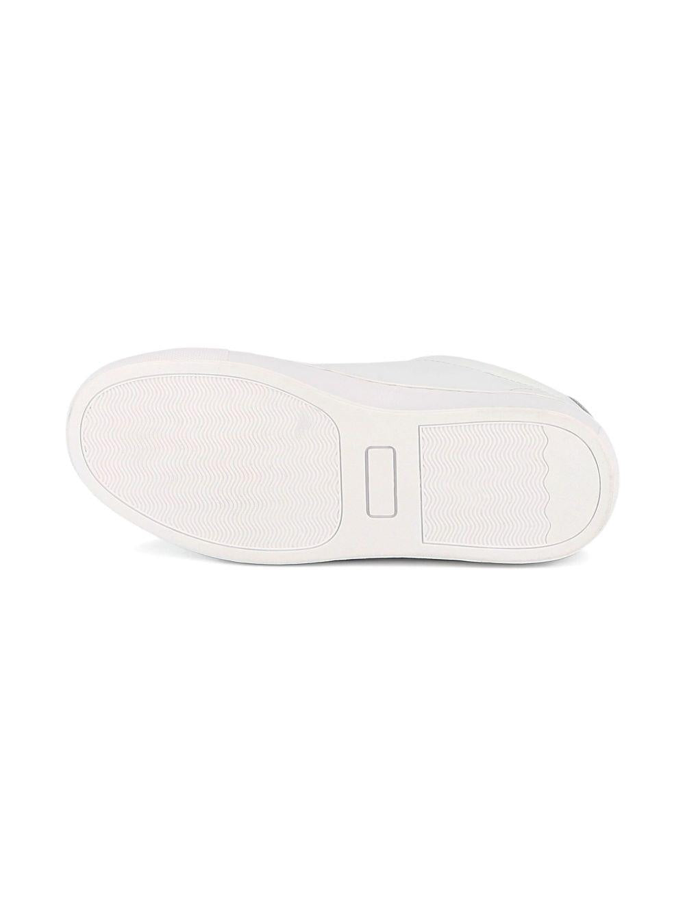 Sneakers per bambino BOSS Kids bianche con dettaglio con placca con logo - Rubino Kids