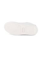 Sneakers per bambino BOSS Kids bianche con dettaglio con placca con logo - Rubino Kids