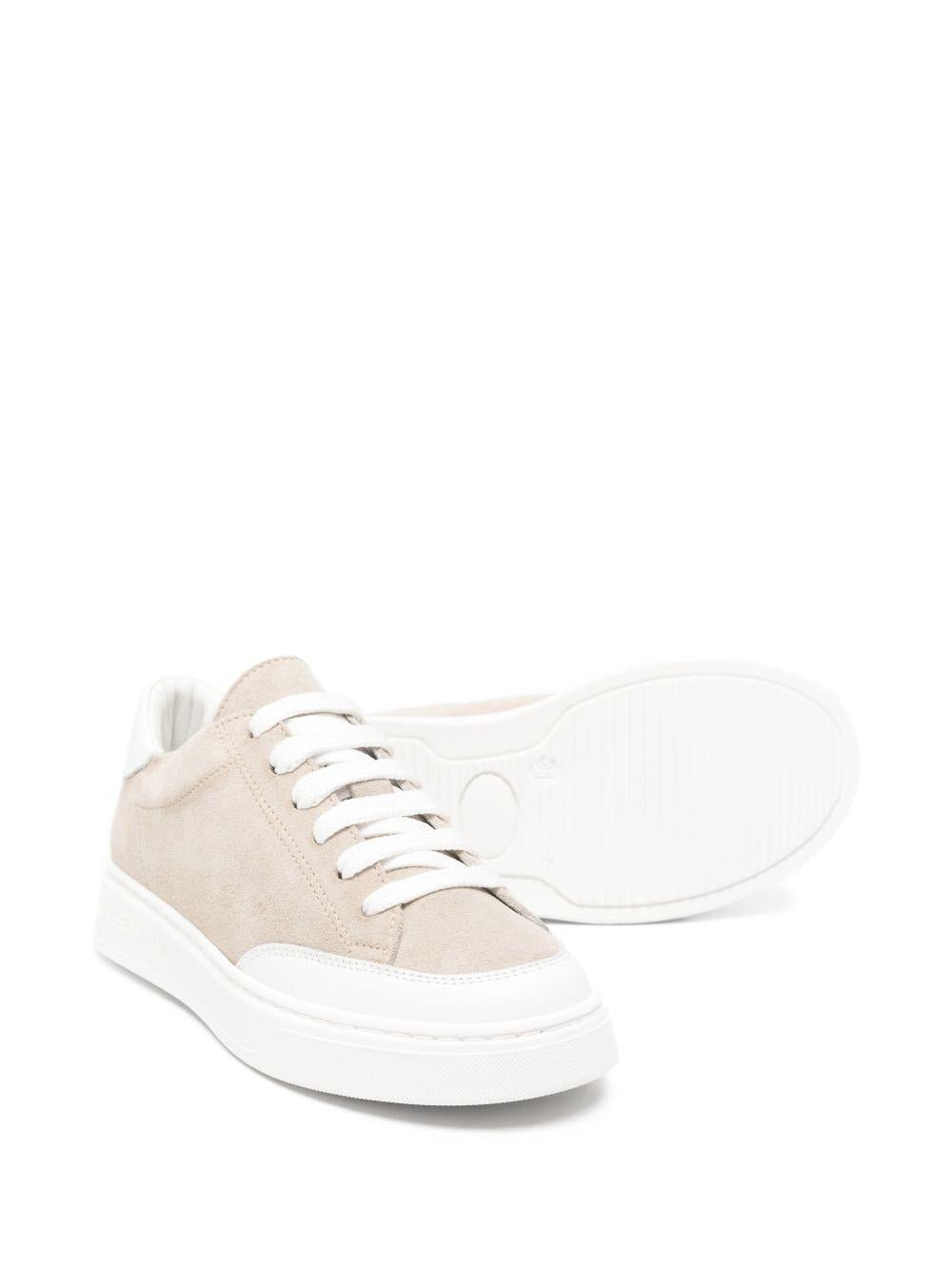 Sneakers per bambino Colorichiari beige con inserti in pelle scamosciata - Rubino Kids