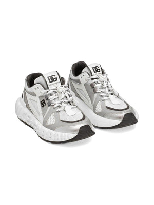 Dolce & Gabbana Kids grey sneakers with logo detail