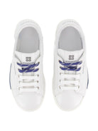 Sneakers per bambino Givenchy Kids bianche con logo goffrato - Rubino Kids