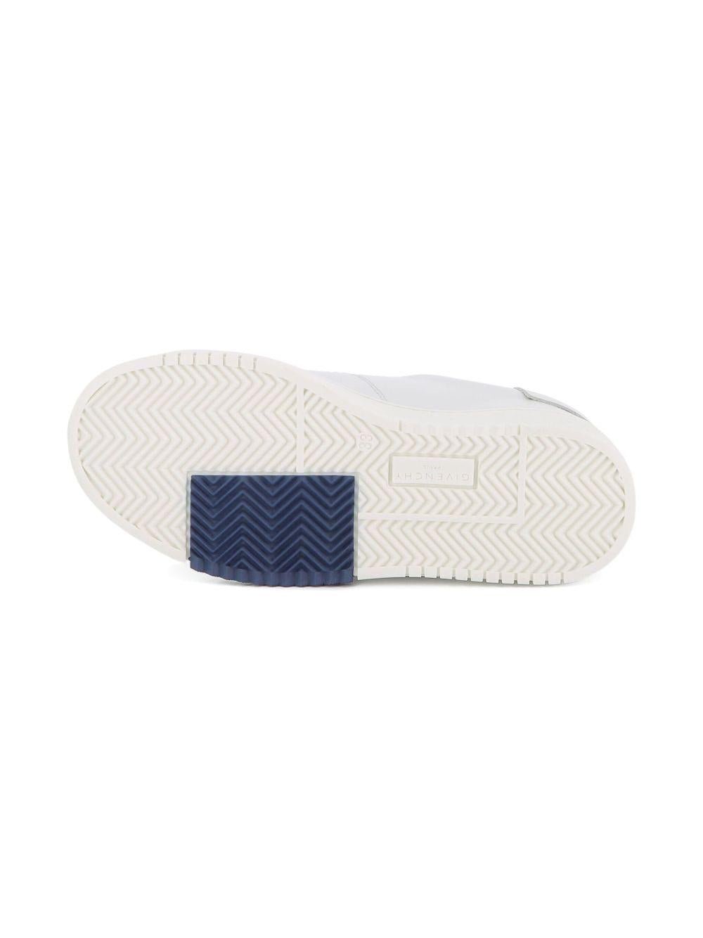 Sneakers per bambino Givenchy Kids bianche con logo goffrato - Rubino Kids