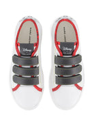 Sneakers per bambino Marc Jacobs x Disney Mickey Mouse bianche con chiusura a strappo - Rubino Kids