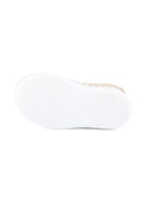 Sneakers per neonata Chloé Kids beige con bordo a smerlo - Rubino Kids