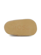 Sneakers per neonati BOSS Kids beige con logo - Rubino Kids