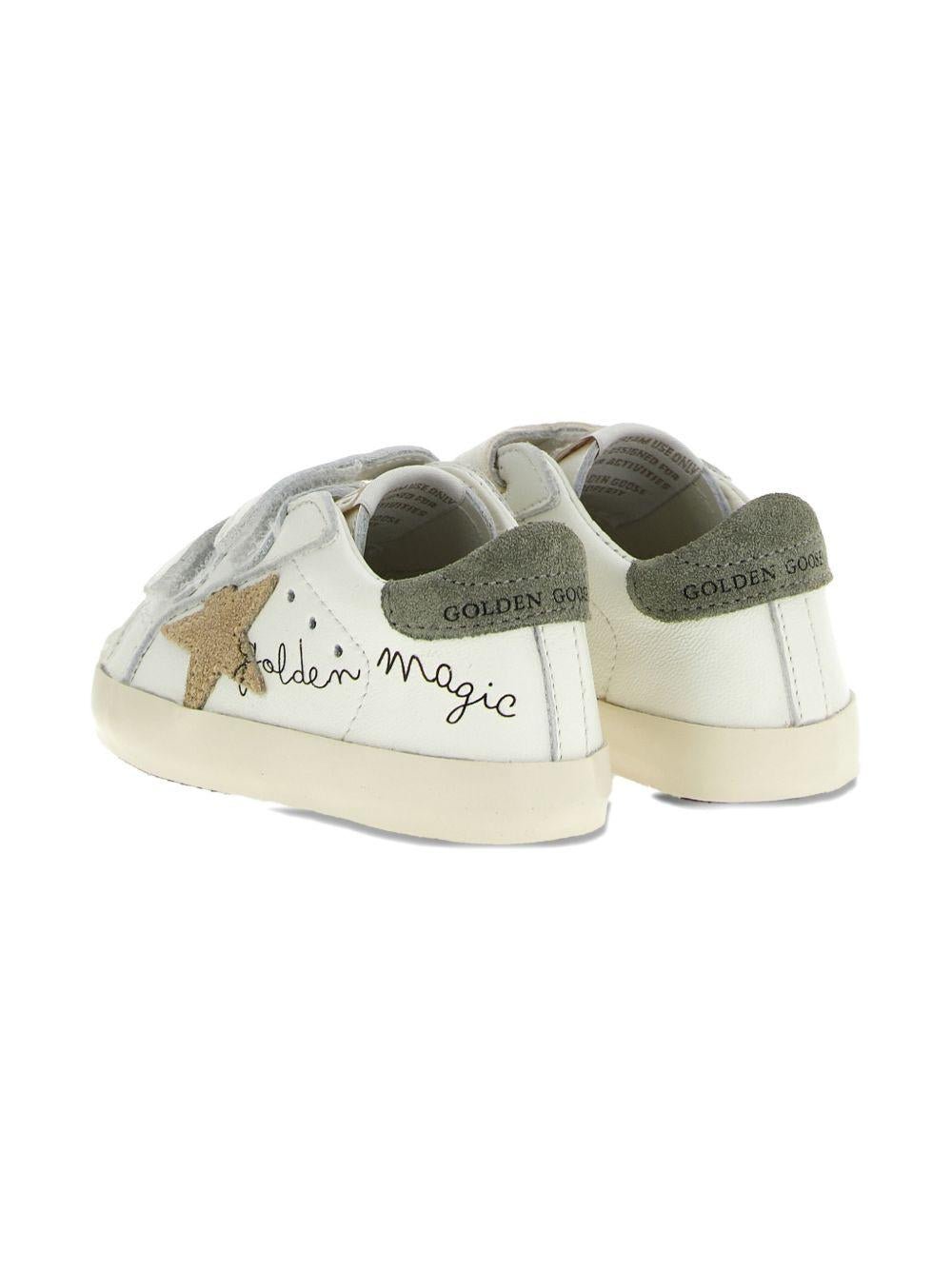 Sneakers per neonati Golden Goose Kids bianche con applicazione stella - Rubino Kids
