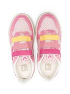 Sneakers V - 10 per bambina Veja Kids rosa con chiusura a strappi - Rubino Kids