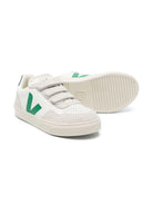 Sneakers V - 90 per bambini Veja Kids bianche con chiusura a strappo - Rubino Kids