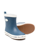 Stivaletti in gomma per bambino Tartine Et Chocolat blu con suola in gomma - Rubino Kids