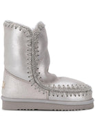 Stivaletti per bambina Mou Kids argento con logo - Rubino Kids
