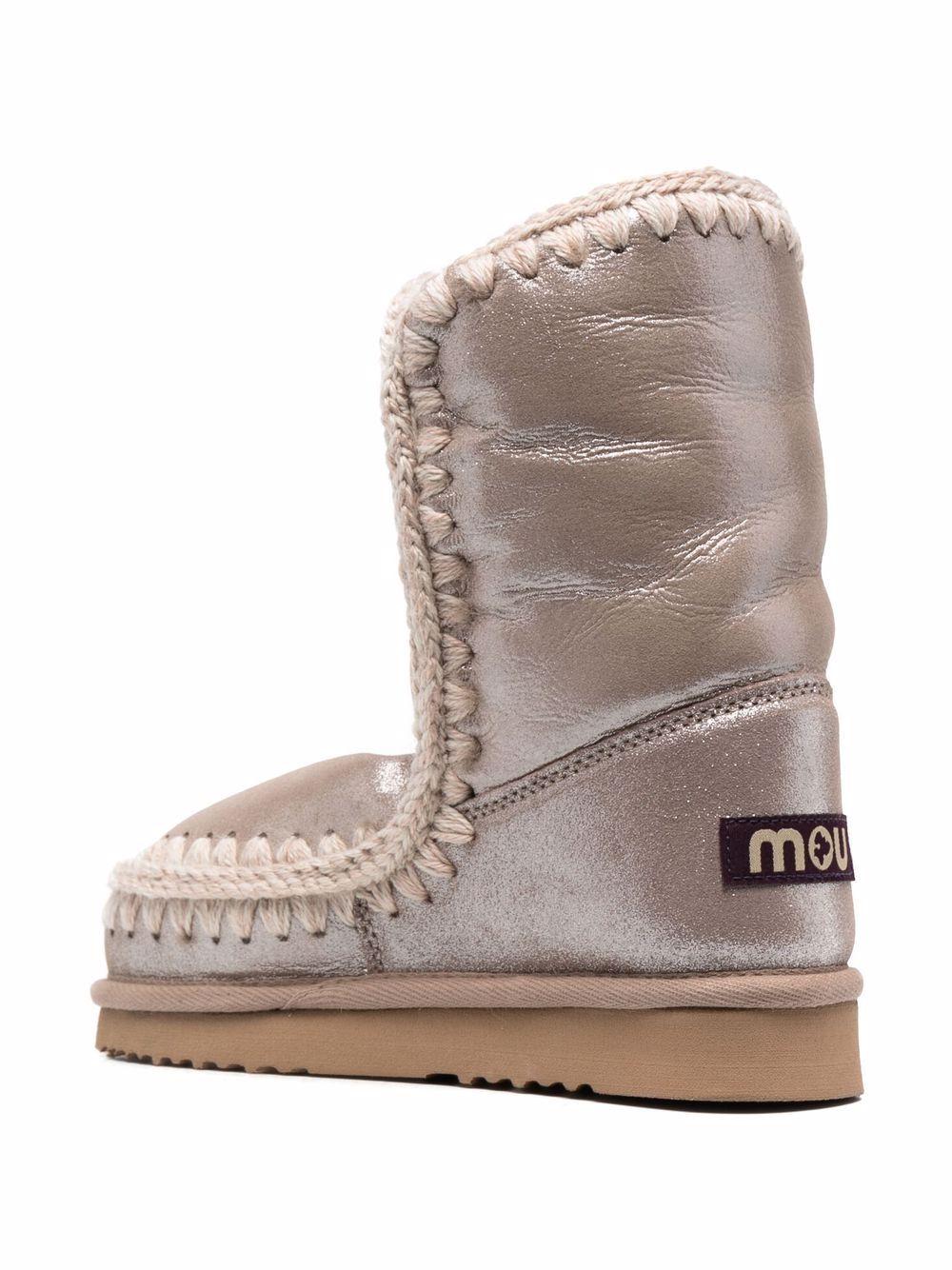 Stivaletti per bambina Mou Kids grigi con logo - Rubino Kids