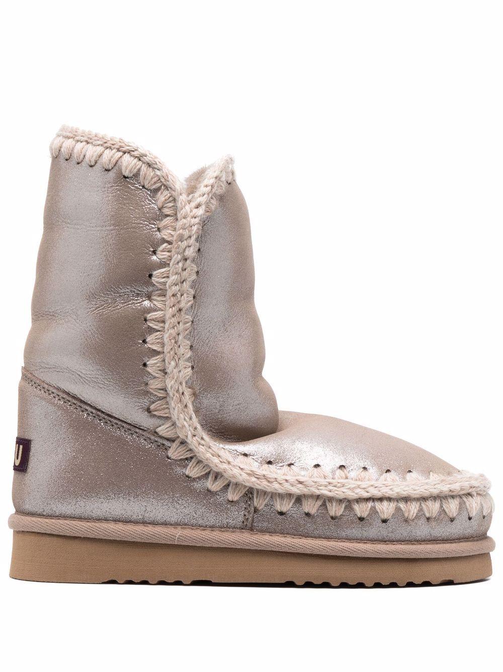 Stivaletti per bambina Mou Kids grigi con logo - Rubino Kids