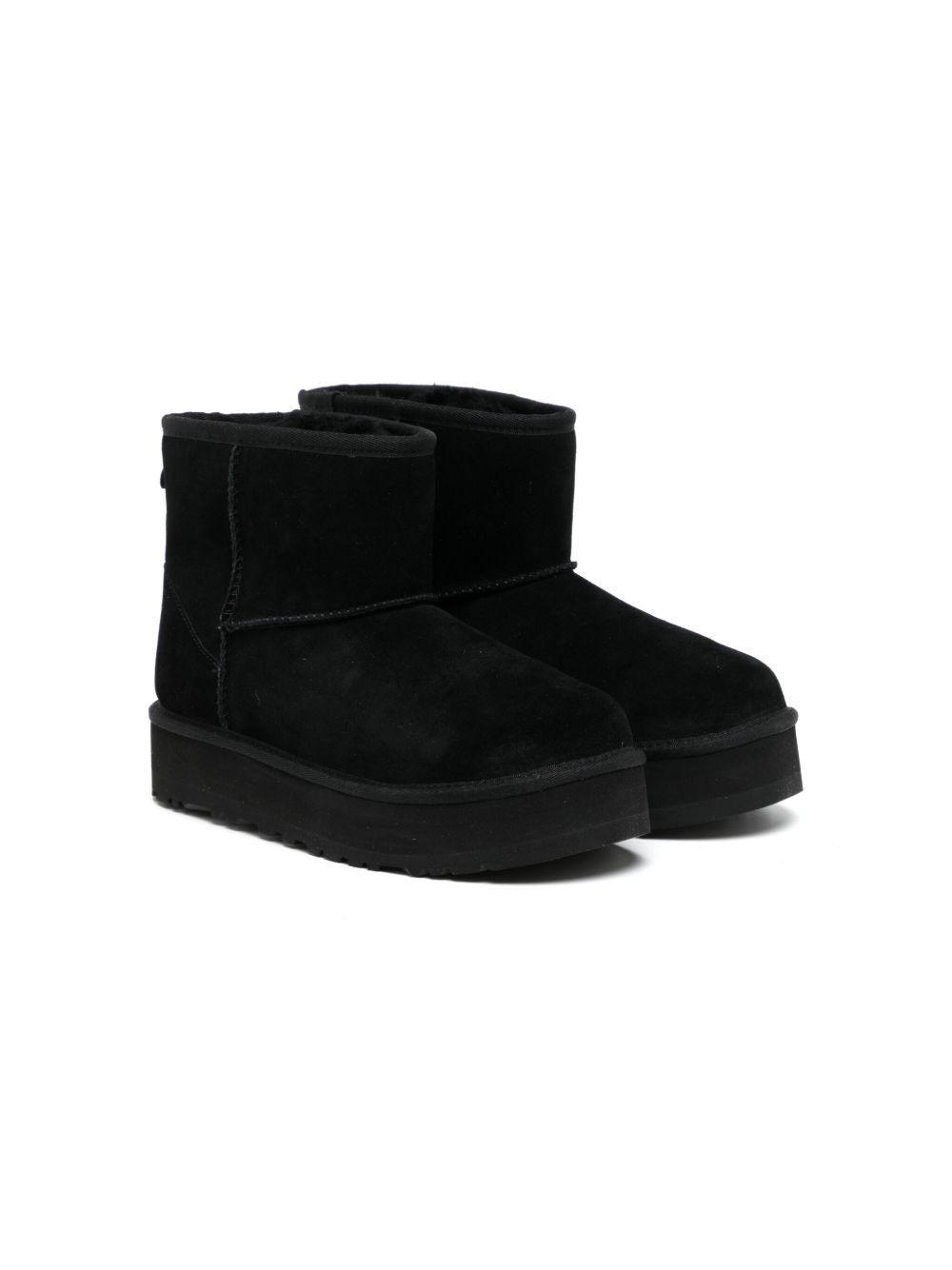 Stivaletti per bambini UGG Kids neri a punta tonda - Rubino Kids