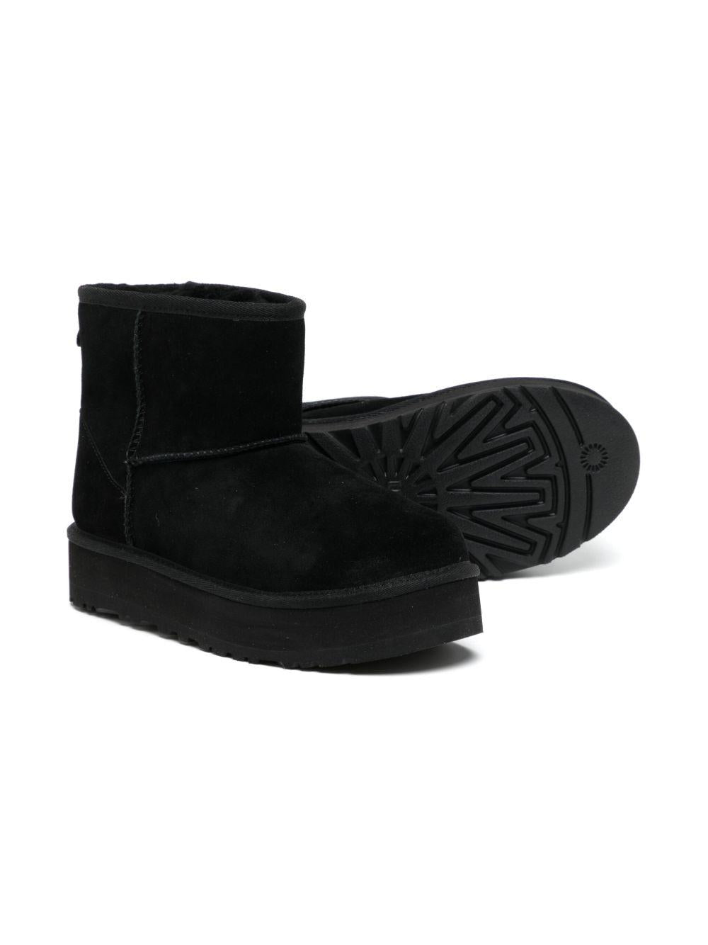 Stivaletti per bambini UGG Kids neri a punta tonda - Rubino Kids