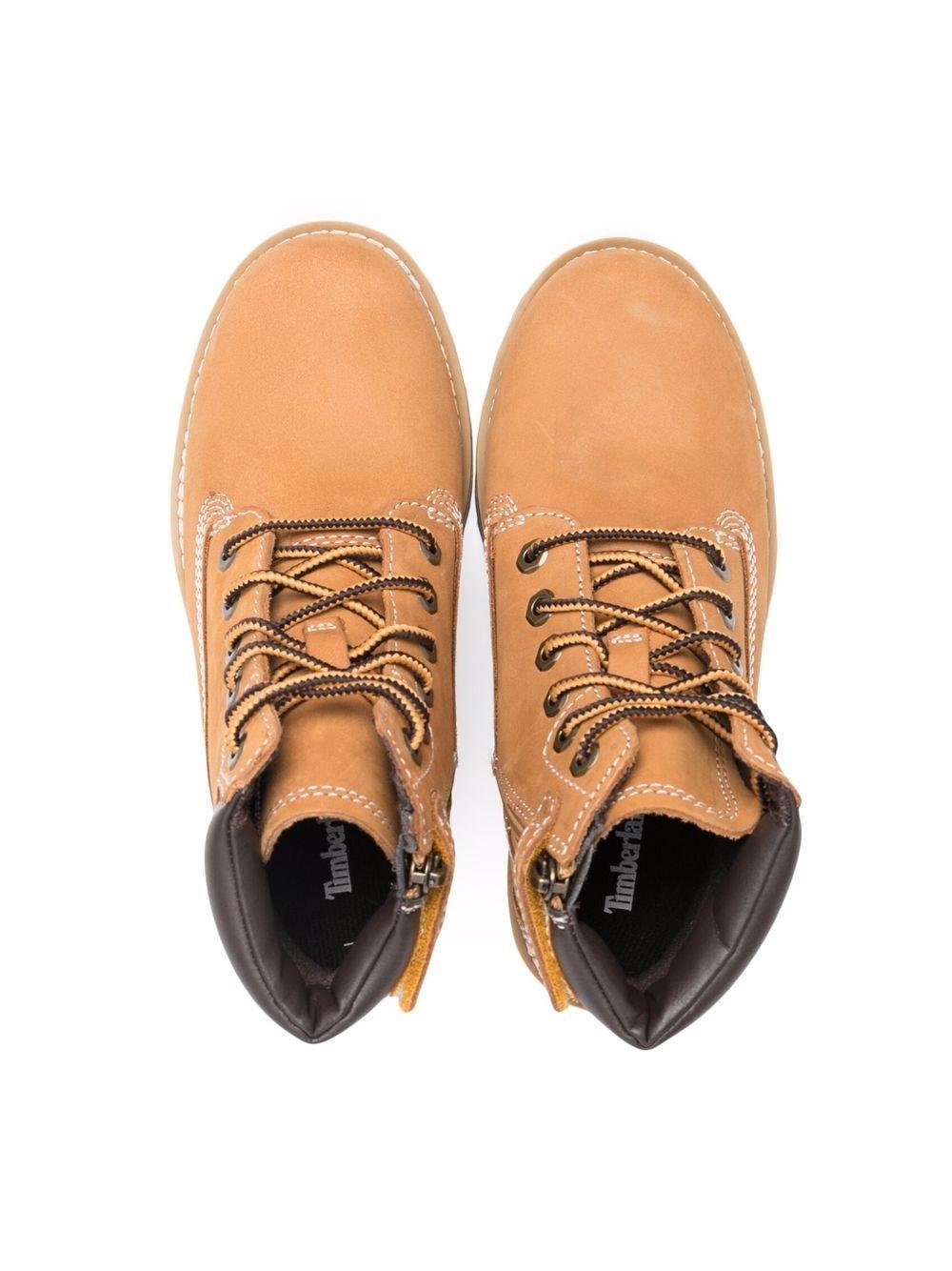 Stivaletti per bambino Timberland Kids beige con logo laterale goffrato - Rubino Kids