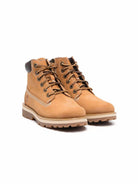 Stivaletti per bambino Timberland Kids beige con logo laterale goffrato - Rubino Kids