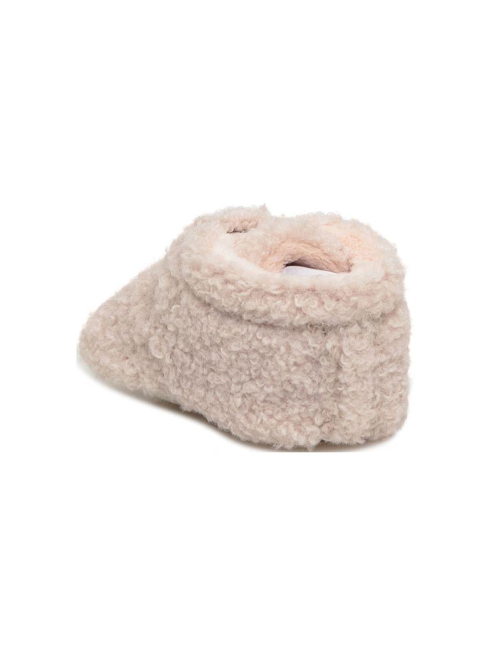 Stivali Bixbee per neonati UGG Kids beige con mini targhetta con logo - Rubino Kids