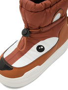 Stivali da neve Park Strap per bambino Moon Boot Kids marrone con designa forma di animale - Rubino Kids