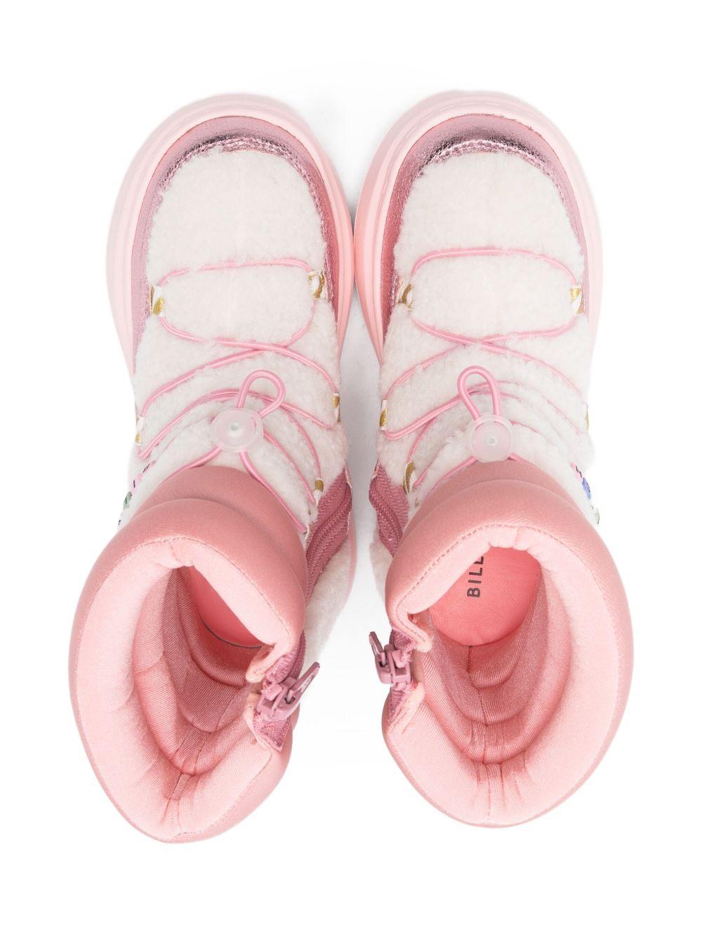 Stivali da neve per bambina Billieblush rosa con imbottitura - Rubino Kids