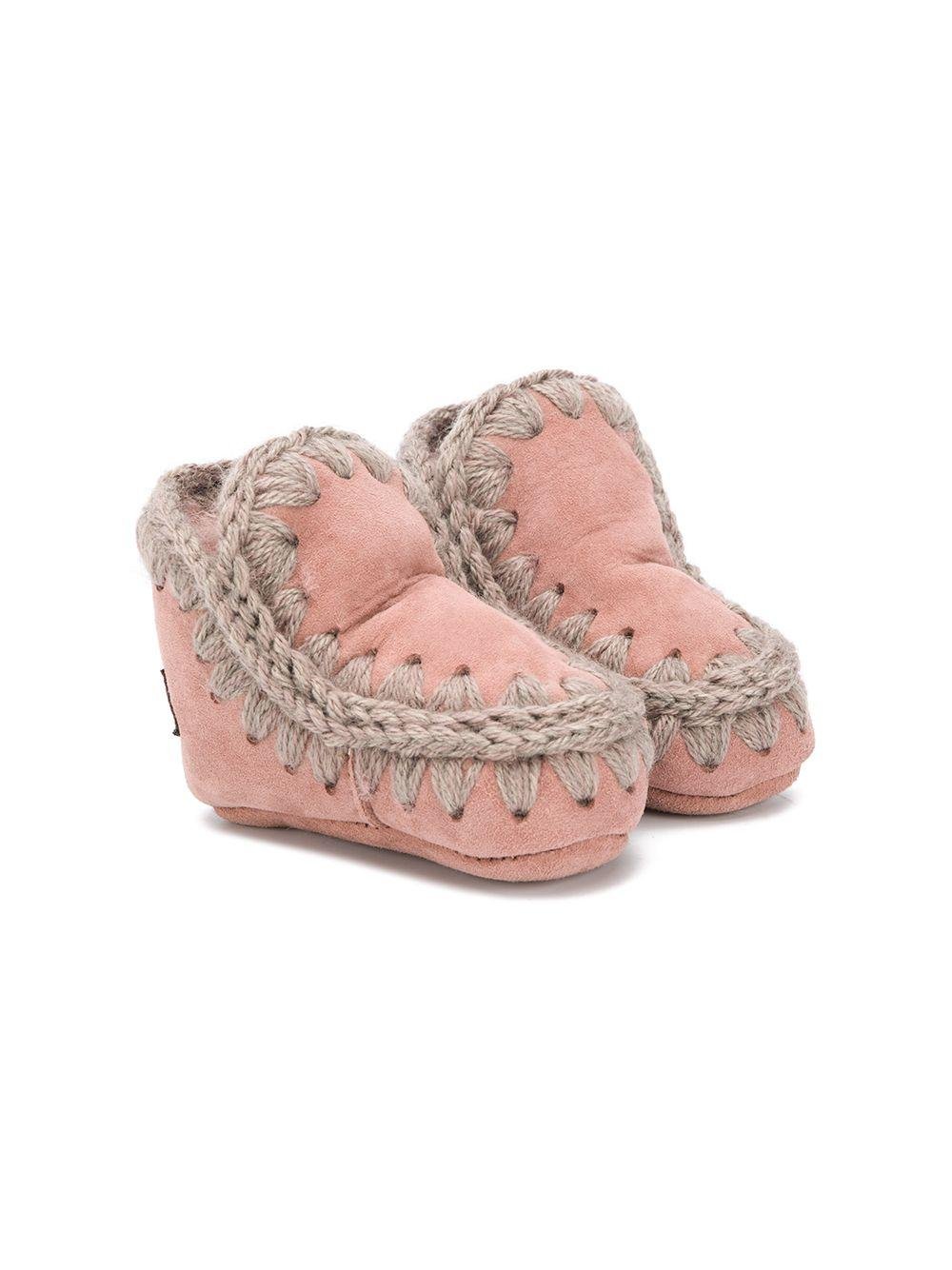 Stivali da neve per neonata Mou Kids rosa con punta tonda - Rubino Kids