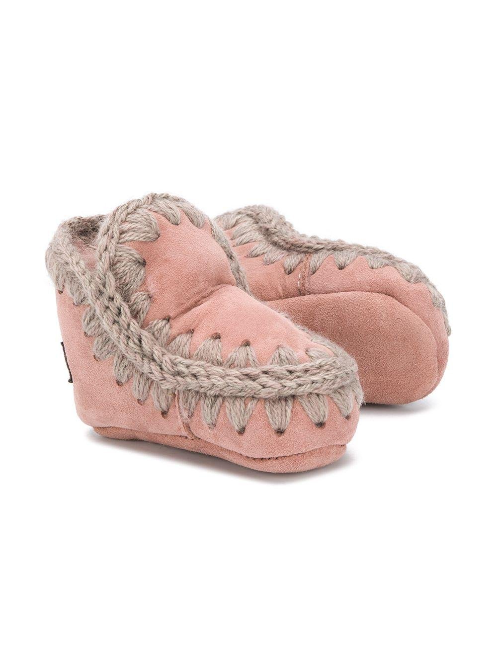 Stivali da neve per neonata Mou Kids rosa con punta tonda - Rubino Kids