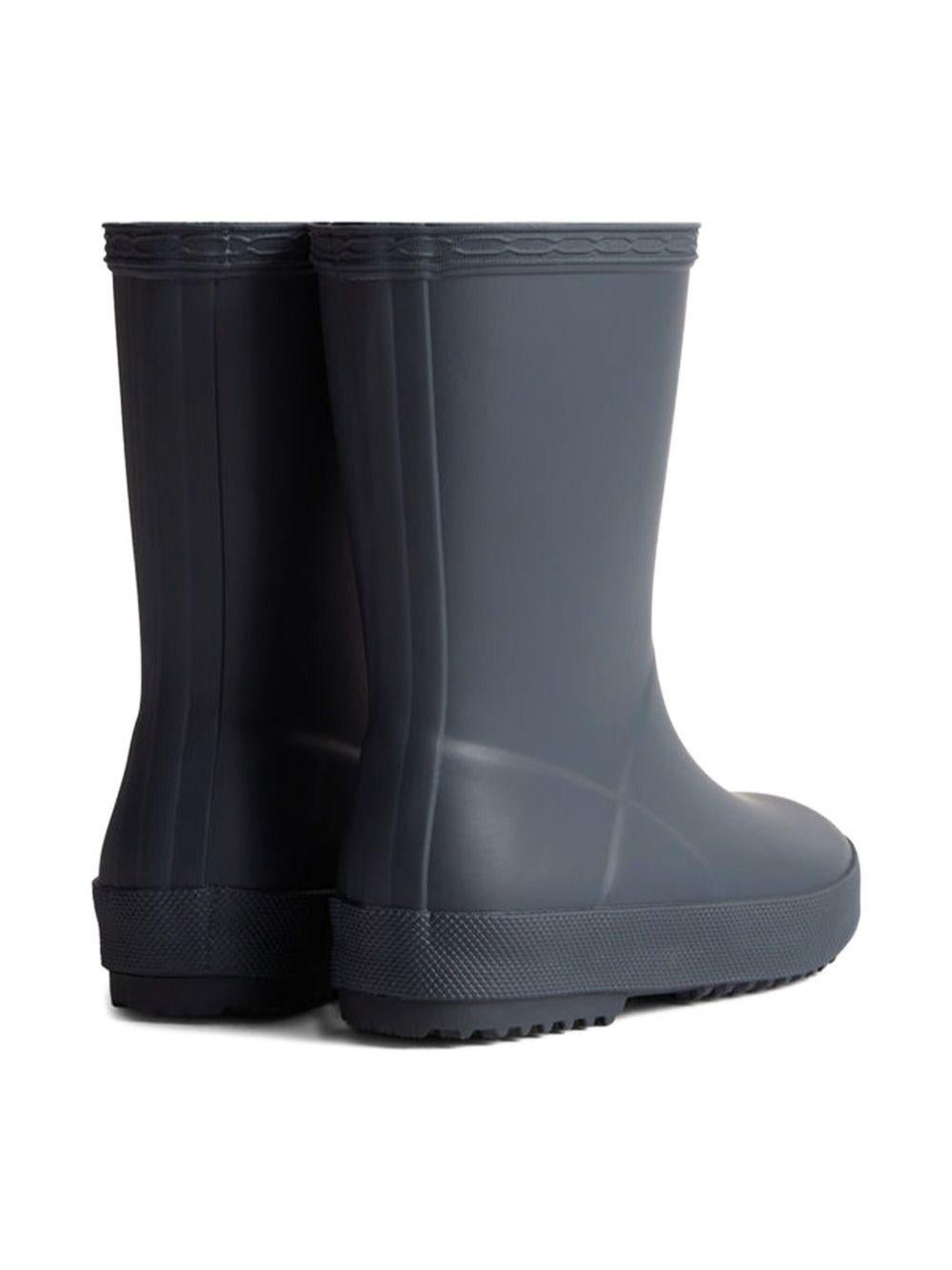 Stivali da pioggia per bambini Hunter Kids blu con applicazione - Rubino Kids