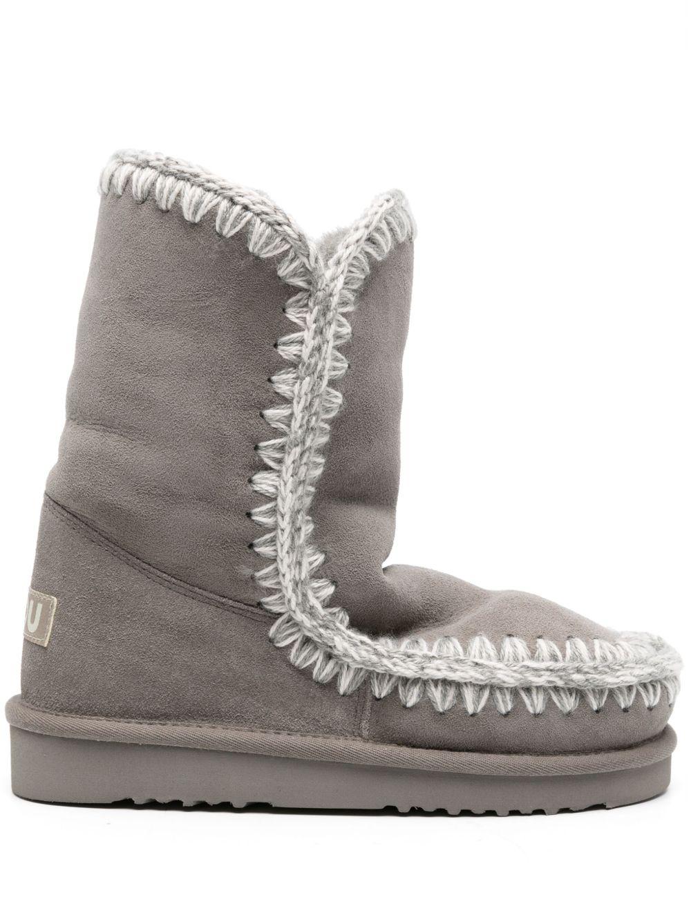 Stivali Eskimo Bold per bambina Mou Kids grigi con pelle scamosciata - Rubino Kids