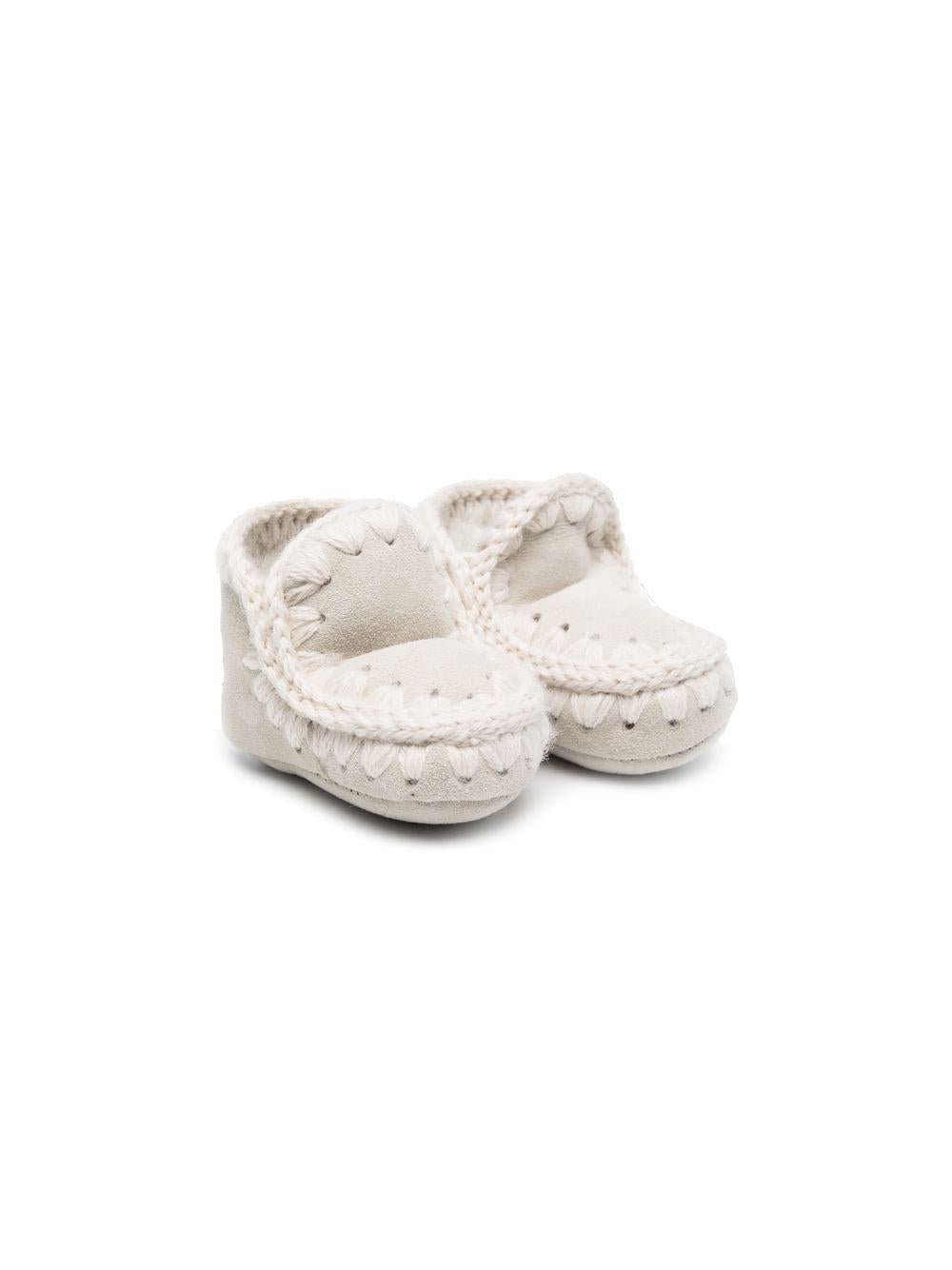 Stivali Eskimo per neonati Mou Kids grigi con design pull - on - Rubino Kids