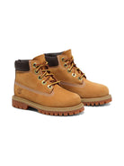 Stivali impermeabili Timberland Kids beige con logo laterale - Rubino Kids