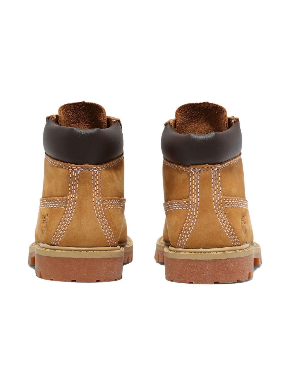 Stivali impermeabili Timberland Kids beige con logo laterale - Rubino Kids