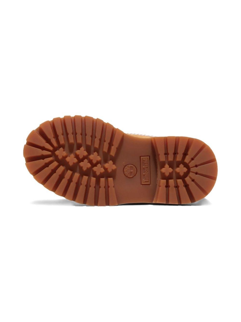Stivali impermeabili Timberland Kids beige con logo laterale - Rubino Kids