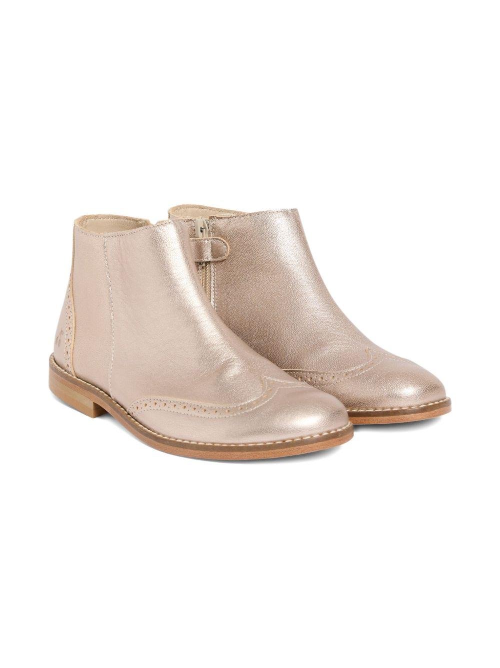 Stivali per bambina Bonpoint rosa con chiusura con zip - Rubino Kids