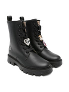 Stivali per bambina Florens neri con decorazione in cristalli - Rubino Kids