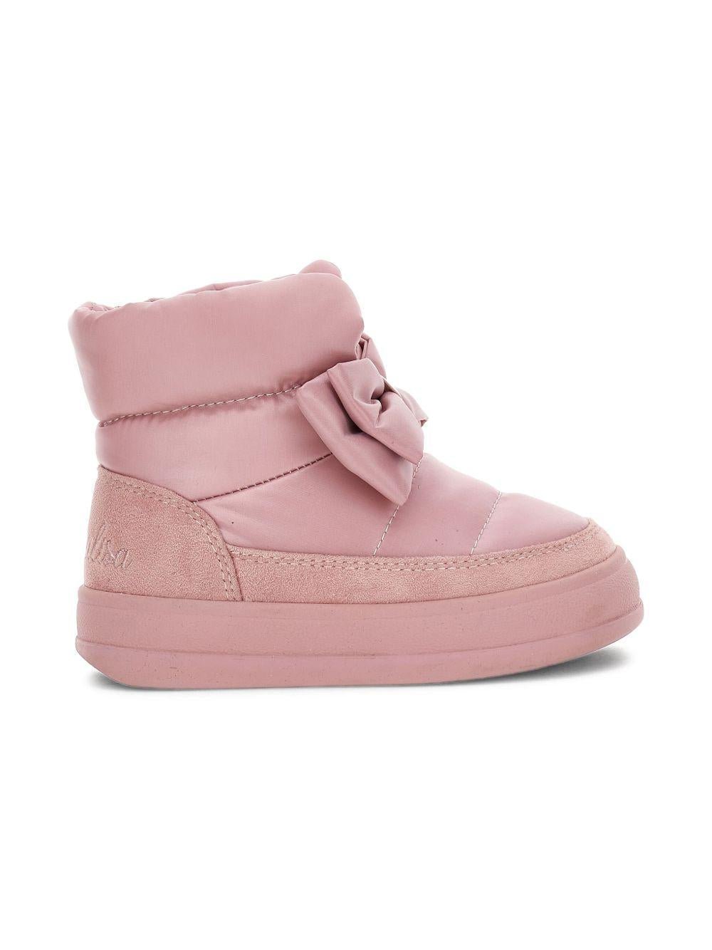 Stivali per bambina Monnalisa rosa con dettaglio fiocco - Rubino Kids