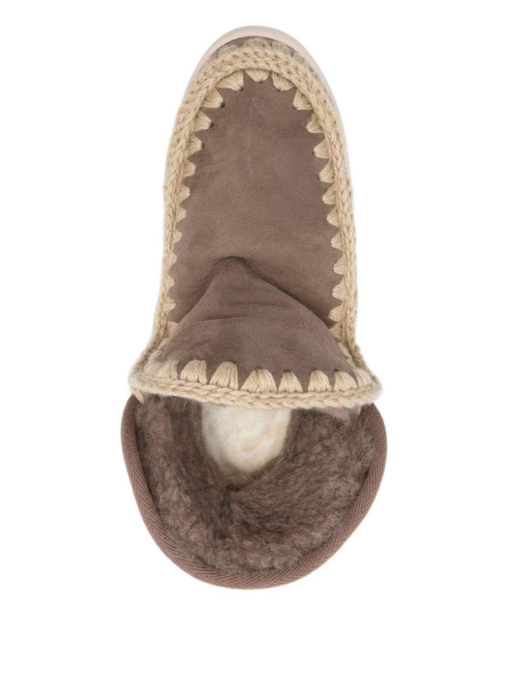 Stivali per bambina Mou Kids marroni con dettaglio logo - Rubino Kids