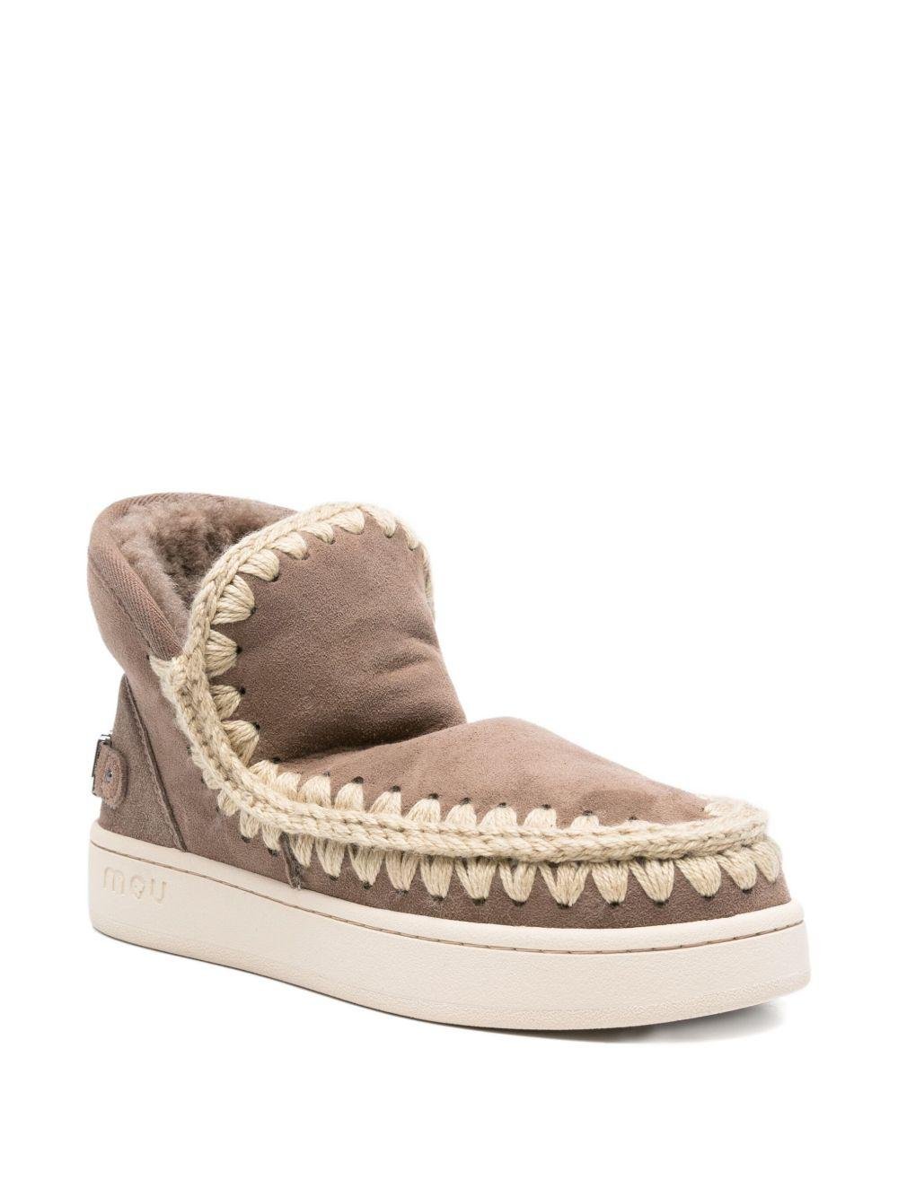 Stivali per bambina Mou Kids marroni con dettaglio logo - Rubino Kids