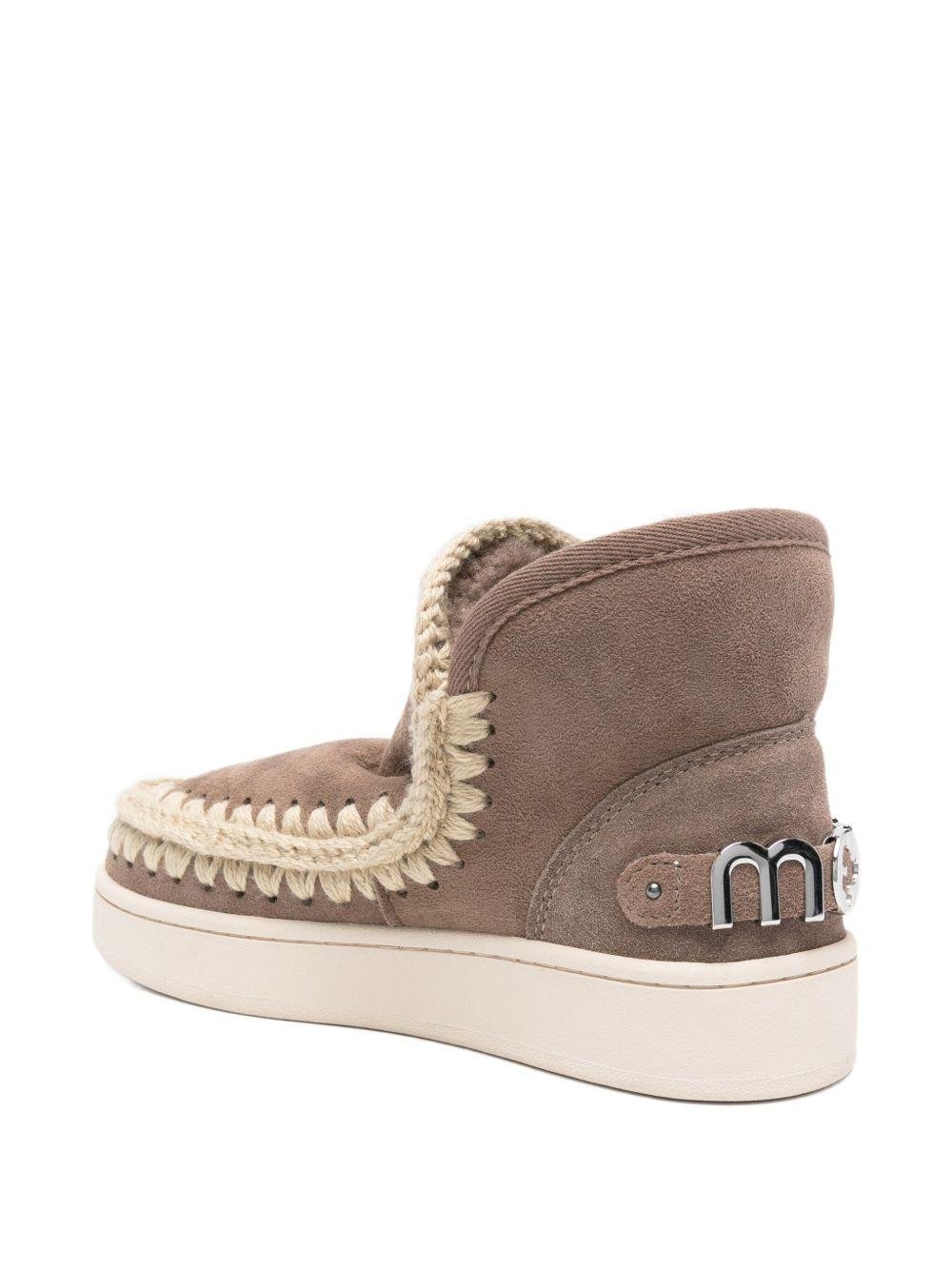 Stivali per bambina Mou Kids marroni con dettaglio logo - Rubino Kids