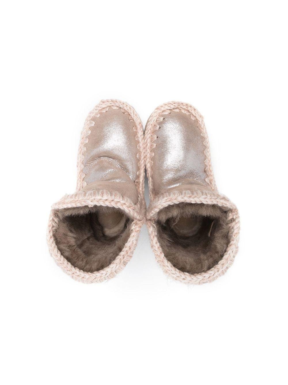 Stivali per bambina Mou Kids rosa con effetto metallizzato - Rubino Kids