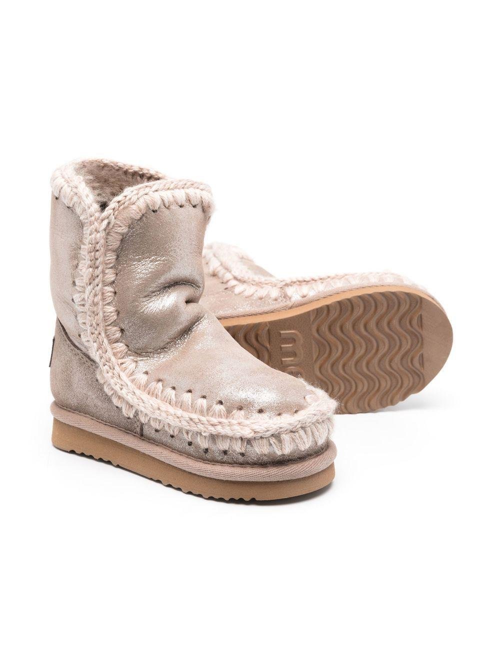 Stivali per bambina Mou Kids rosa con effetto metallizzato - Rubino Kids
